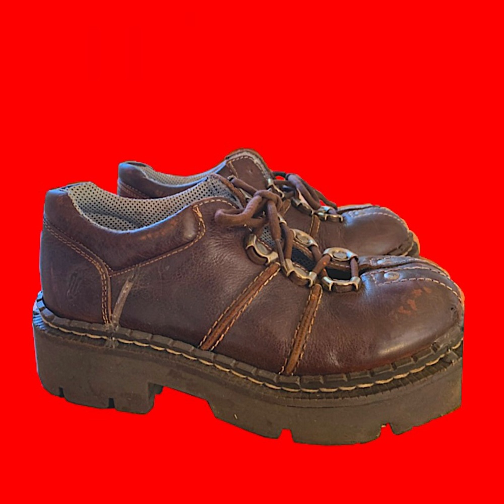 Vintage London Underground Chunky Shoes